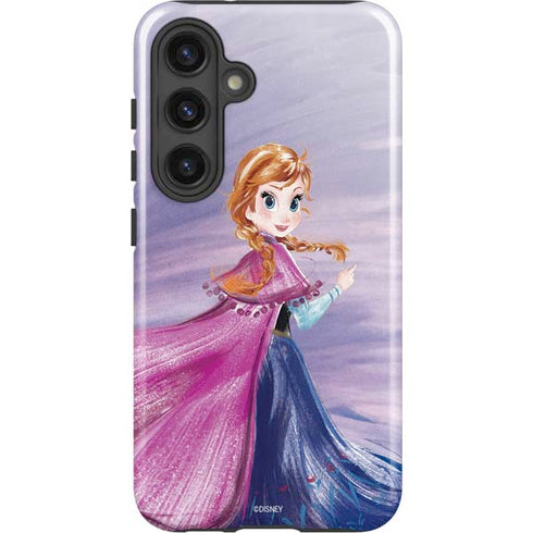 Disney Frozen Anna Sketch Art Galaxy S25 Impact Case